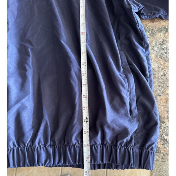 Footjoy FJ Golf Pullover Windbreaker Jacket 1/4 Button Up Navy Blue men’s L B2 - Picture 6 of 6